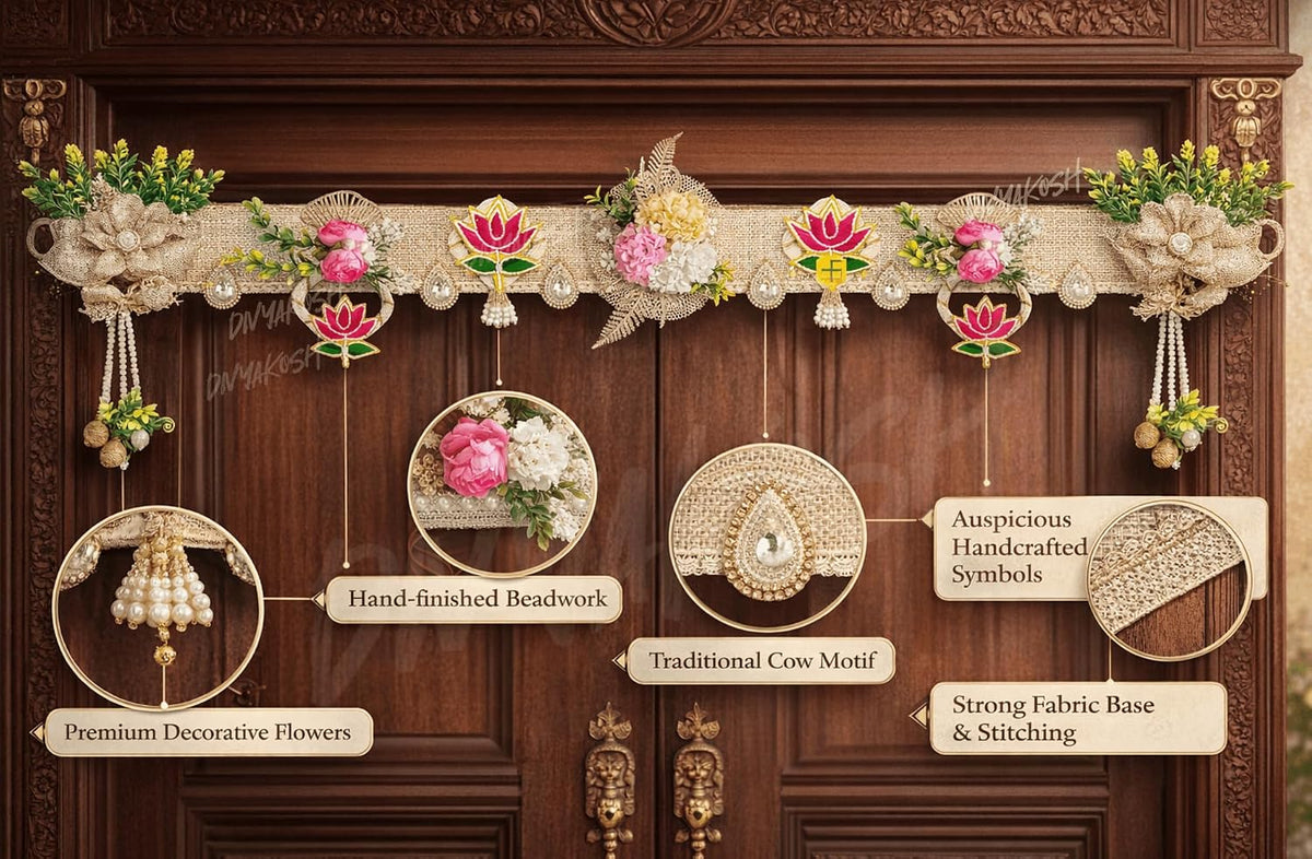 Divyakosh Artificial Flower Toran for Main Door Entrance
