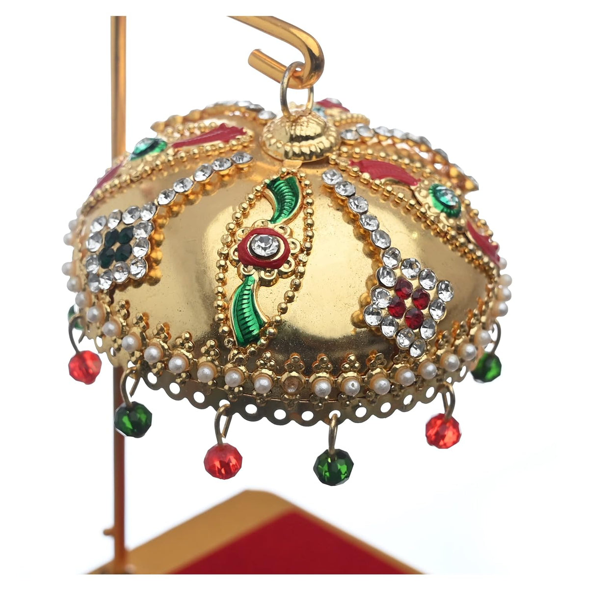 Metal Chhatra with Hanging Crystals M 11