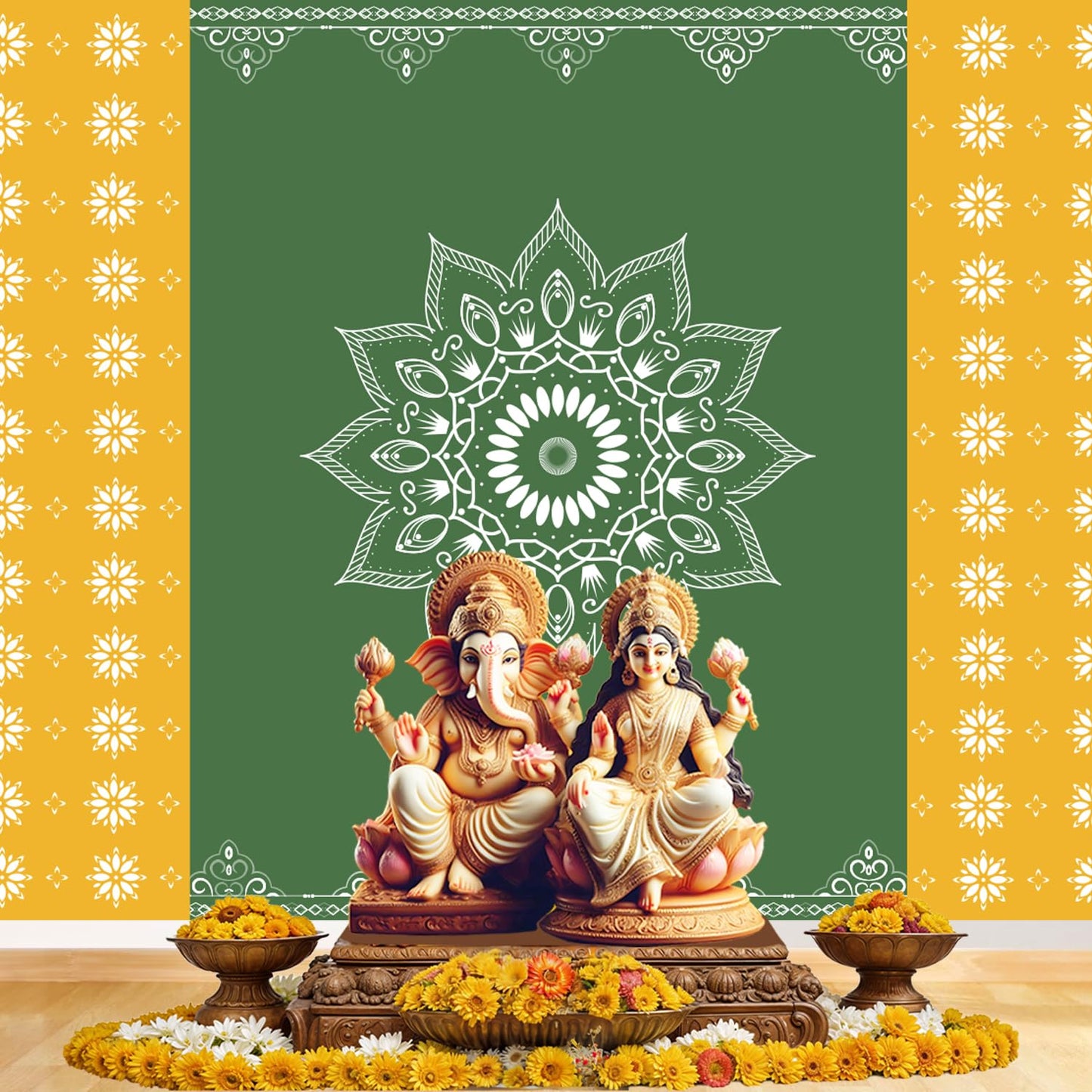 Party Propz Traditional Backdrop Decoration Cloth