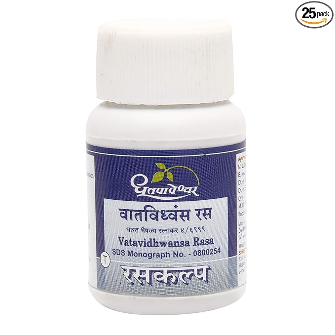 Shree Dhootapapeshwar Vatavidhwansa Rasa Tablets