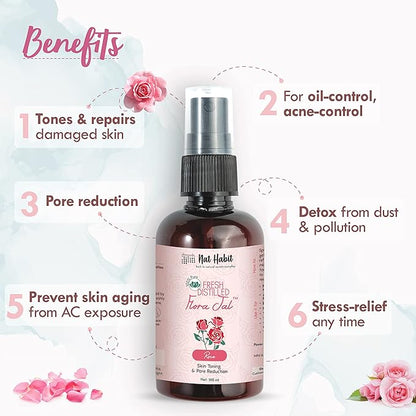 Nat Habit Pure Gulab Flora Jal 