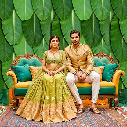 Party Propz Banana Leaf Backdrop Decorations