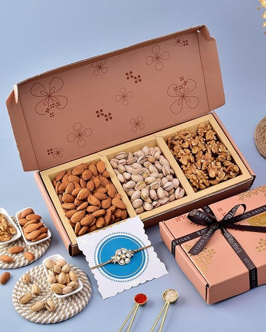 Hyperfoods Rakhi With Dry Fruits Combo 