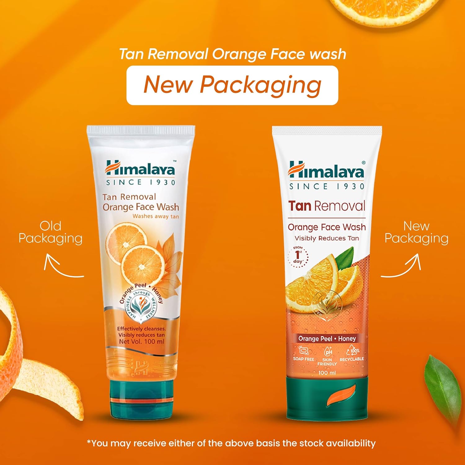 Himalaya Tan Removal Orange Face Wash - PUSHMYCART