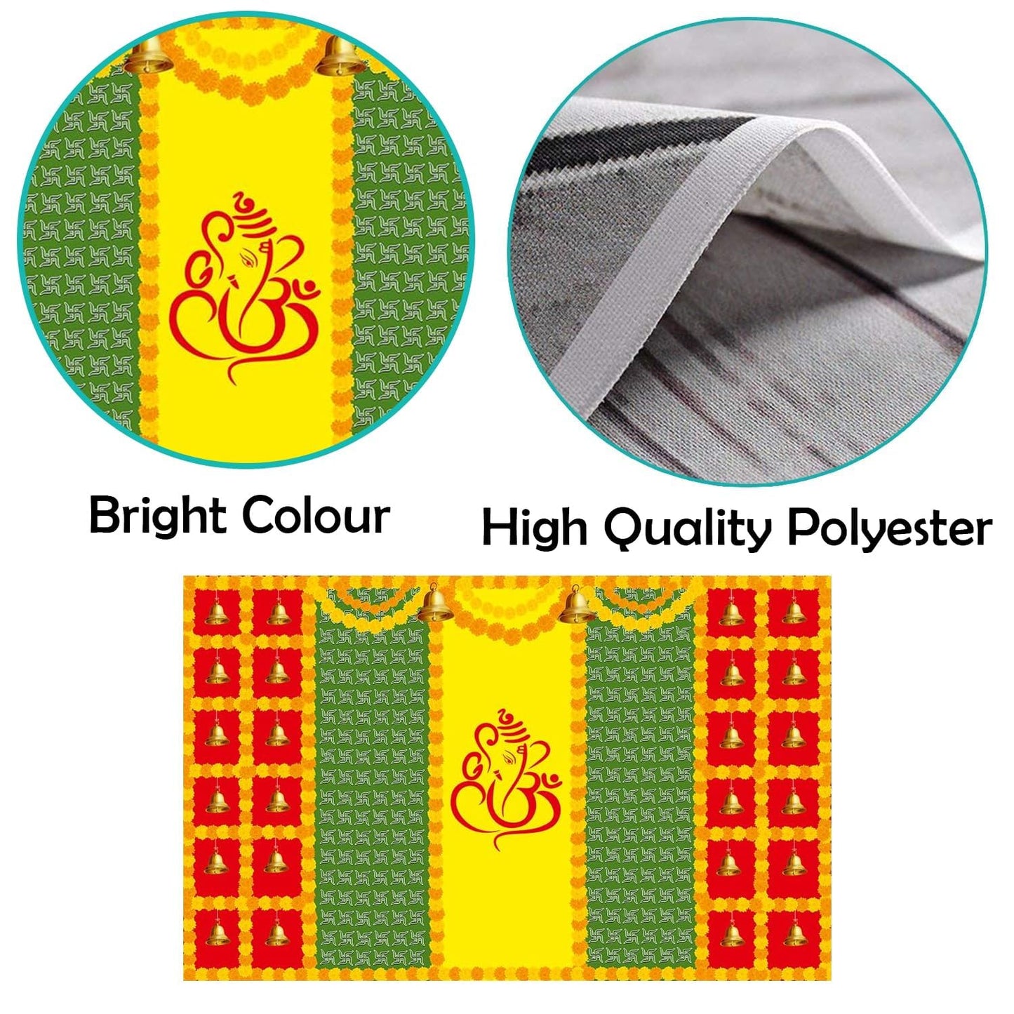 Party Propz Ganpati Backdrop Decoration