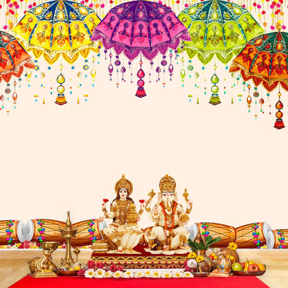 Party Propz Traditional Backdrop Cloth For Decoration