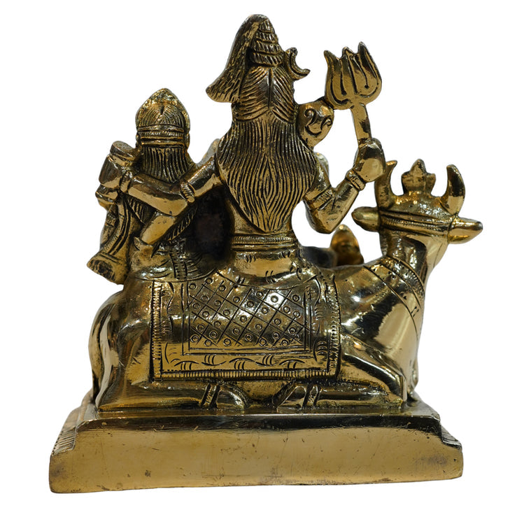 Brass Shiv Parivar Religious Temple Idol 1555g