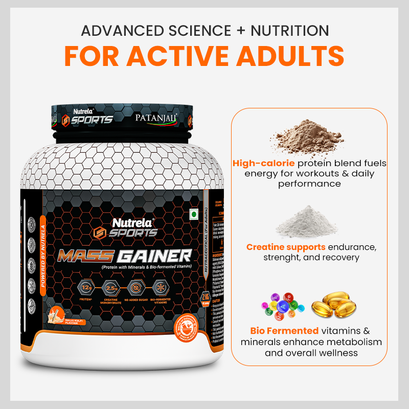 Patanjali Nutrela Sports Mass Gainer (Mal-kulfi)