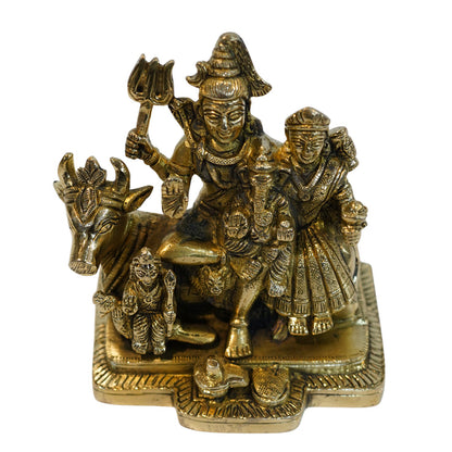 Brass Shiv Parivar Religious Temple Idol 1555g