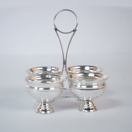 Pure Silver Design Panchapaali 4 Cup Grams:266.4