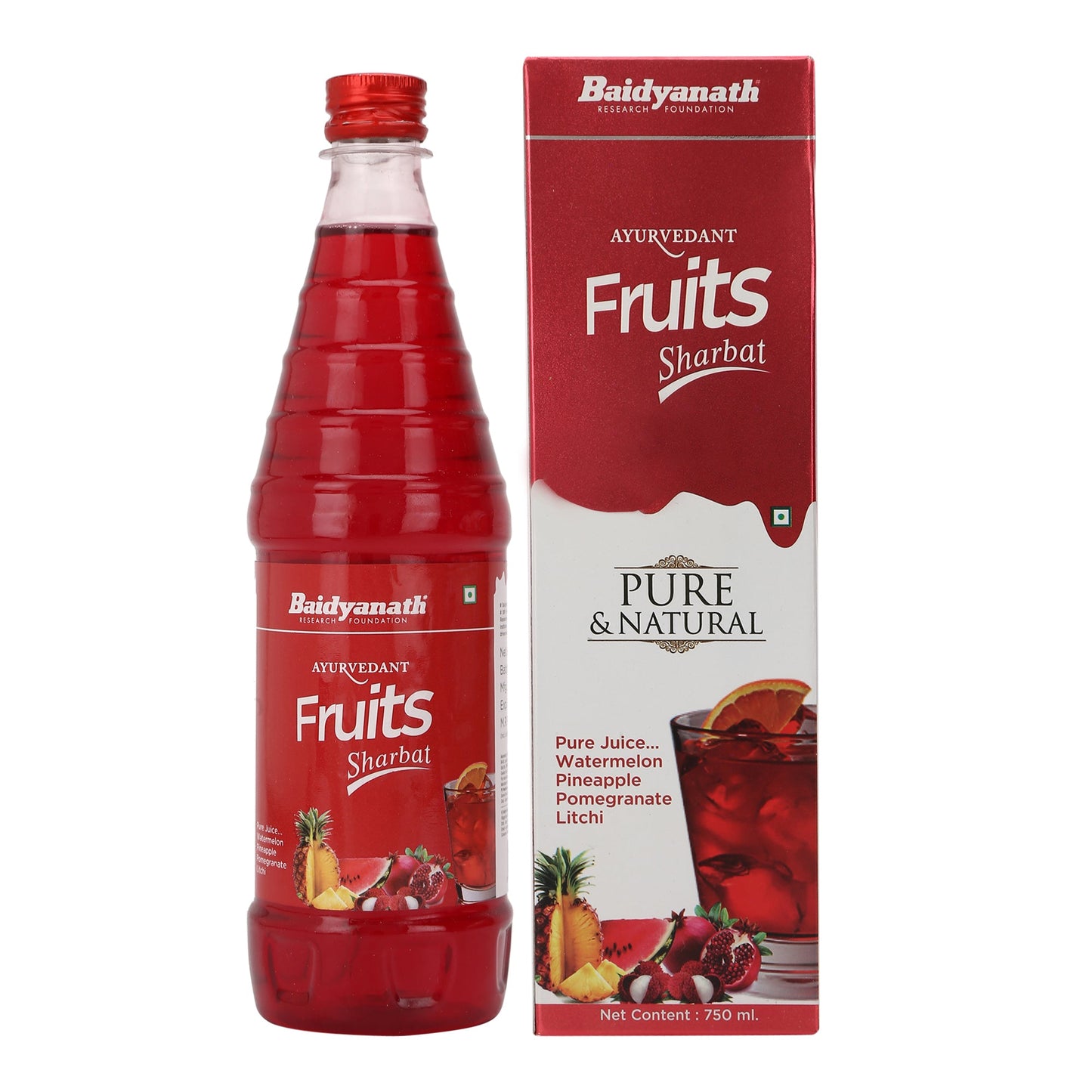 Baidyanath Fruits Sharbat 750ml