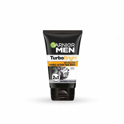 Garnier Men Turbo Bright Anti-Pollution Double Action Face Wash 150g