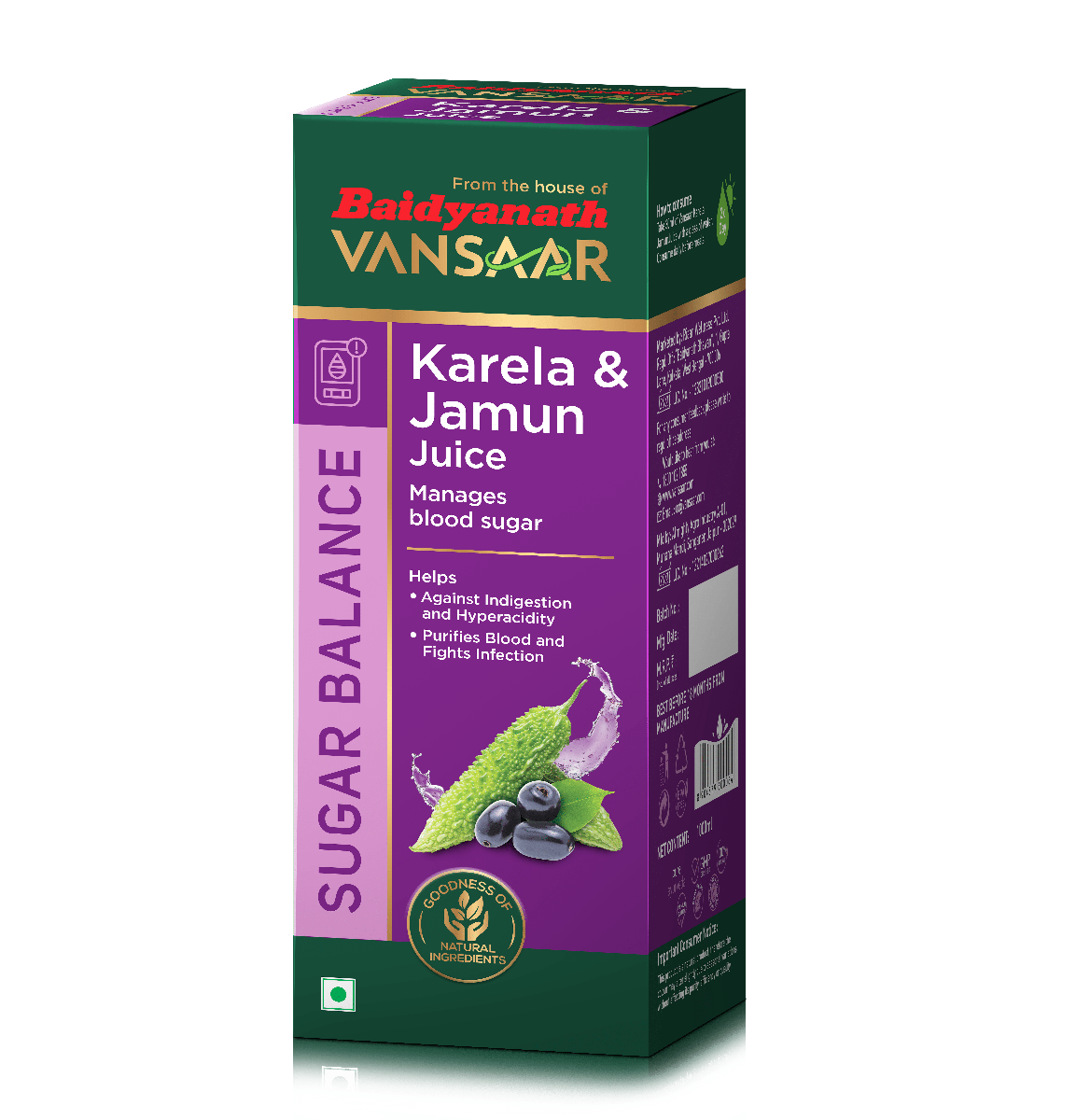 Baidyanath Vansaar Karela Jamun Juice 