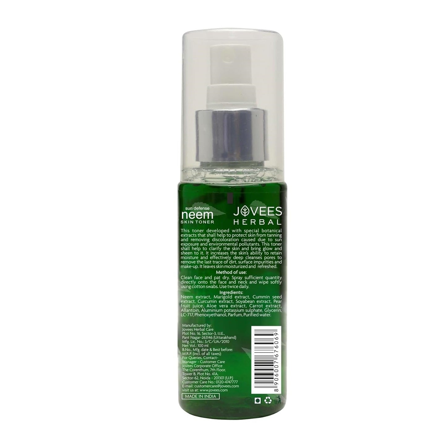 Jovees Sun Defence Neem Skin Toner