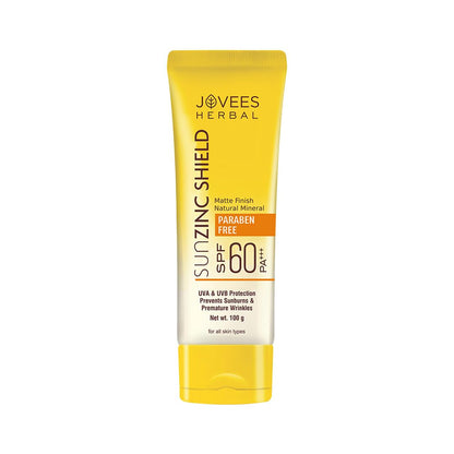 Jovees Sun Zinc Shield SPF 60 PA+++ Sunscreen