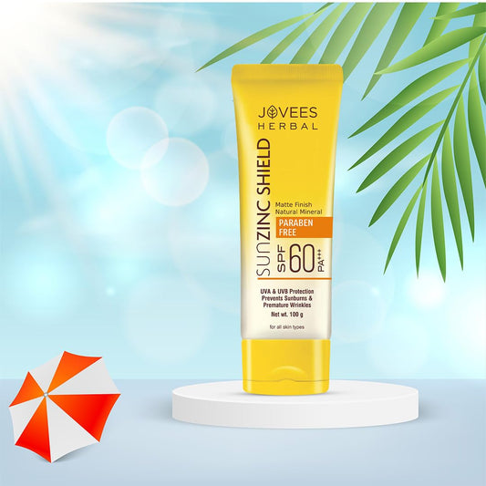Jovees Sun Zinc Shield SPF 60 PA+++ Sunscreen