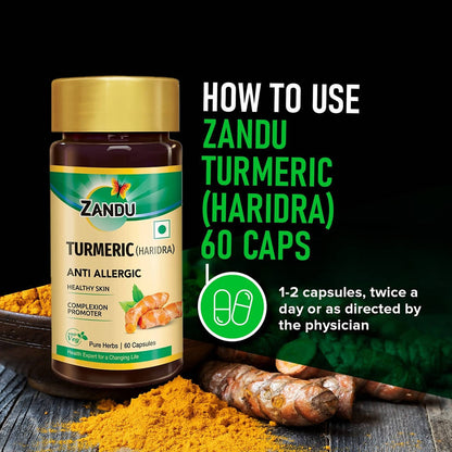 Zandu Turmeric |Haridra Anti Allergic Capsules