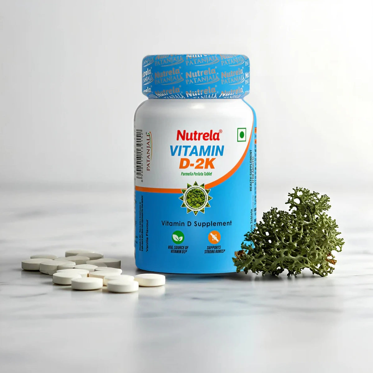 Patanjali Nutrela Vit D2k Natural Tab Vanilla