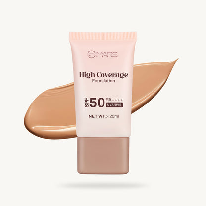 Mars High Coverage Foundation in a Tube | SPF 50PA++++ UVA/UVB