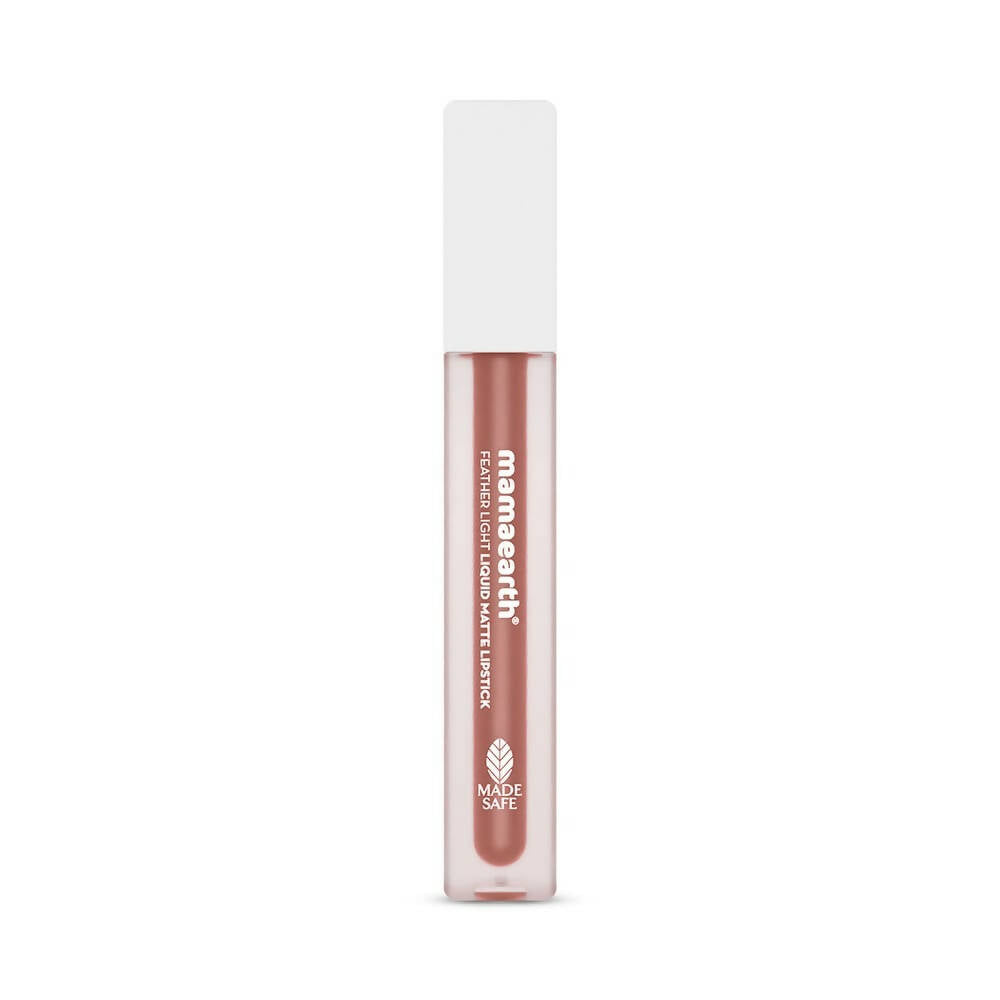 Mamaearth Feather Light Liquid Matte Lipstick | Nude Brown