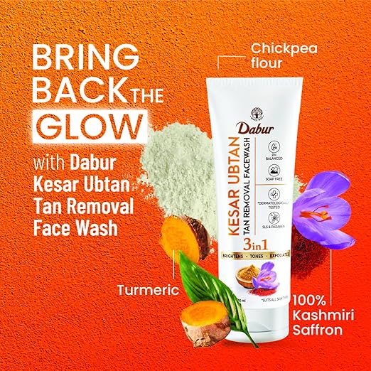 Dabur Kesar Ubtan Face Wash - PUSHMYCART