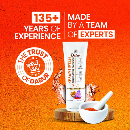 Dabur Kesar Ubtan Face Wash - PUSHMYCART