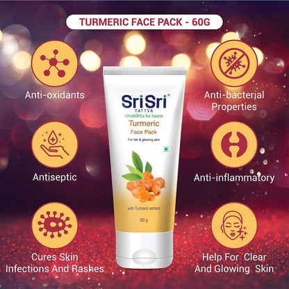 Sri Sri Tattva Turmeric Face Pack 60g - PUSHMYCART