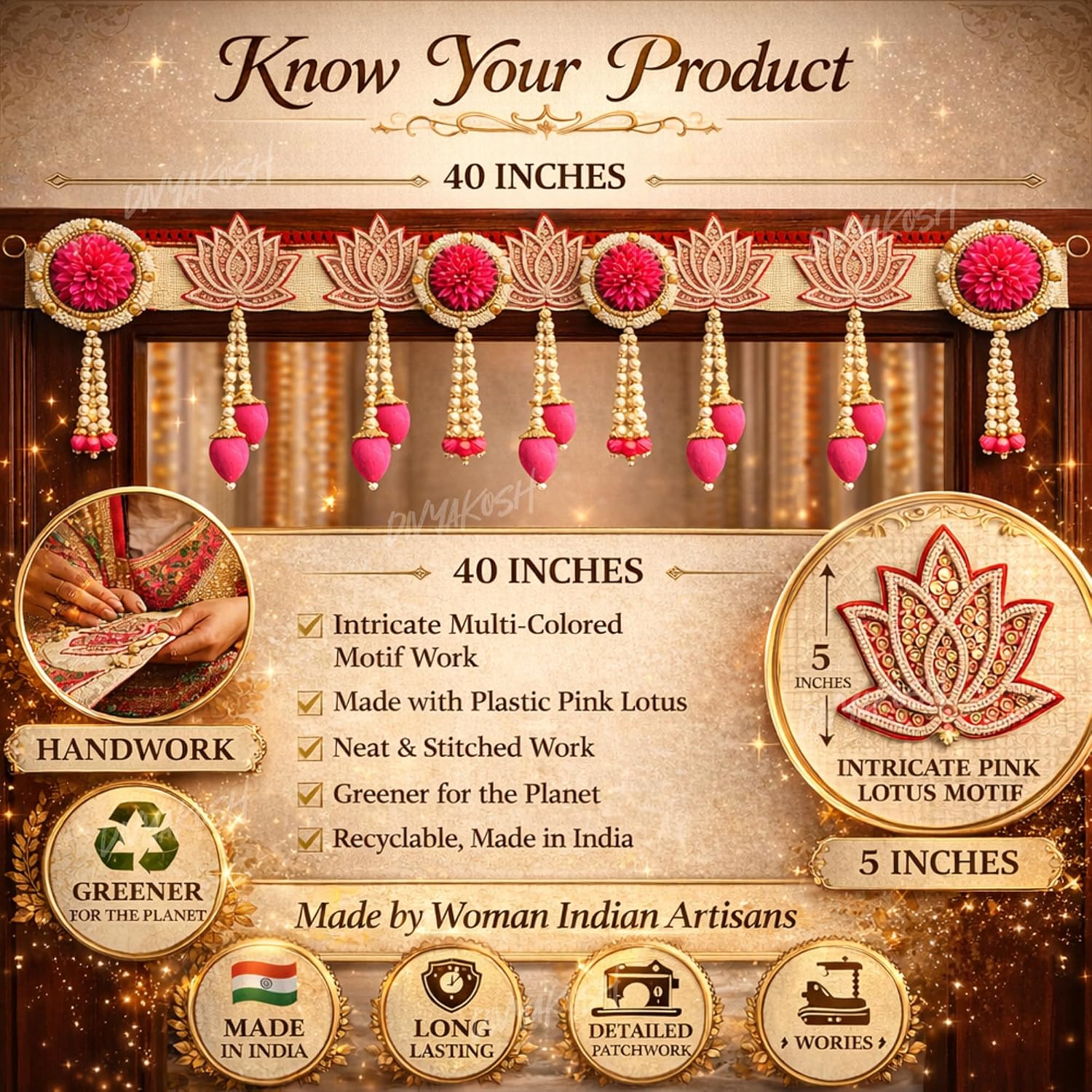Divyakosh Decorative Toran Door Hanging Garland