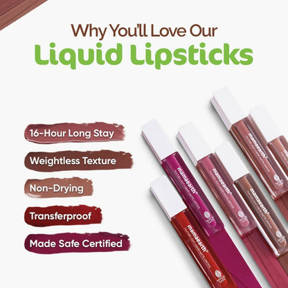 Mamaearth Feather Light Liquid Matte Lipstick | Nude Perfect