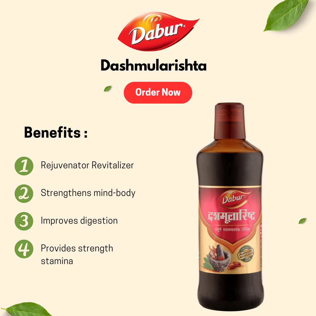 Dabur Dashmularishta 450ml - PUSHMYCART