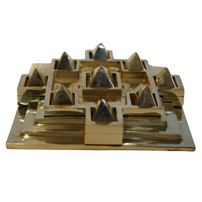 Brass Kuberaya Namha Yantra Sacred Vastu Plaque 1770g