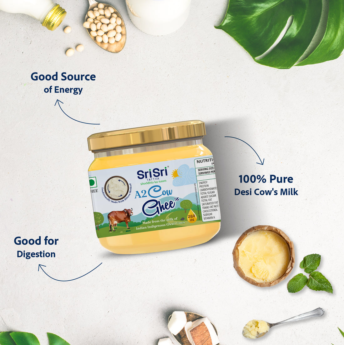 Sri Sri Tattva A2 Cow Ghee - PUSHMYCART