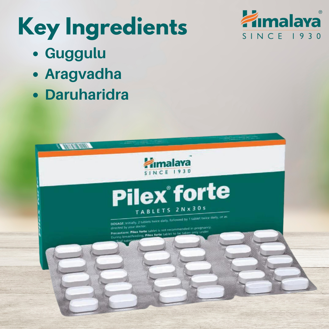 key ingredients of Himalaya Pilex Forte Tablets