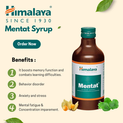 Himalaya Mentat Syrup 200ml - PUSHMYCART