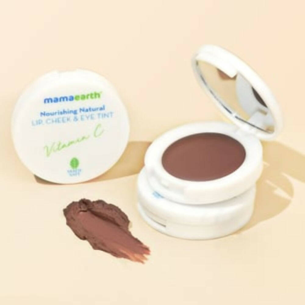 Mamaearth Nourishing Natural Lip Cheek and Eye Tint With Vitamin C and Cocoa|Coco Nude