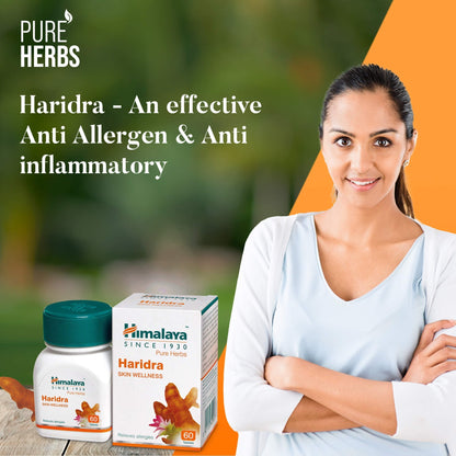4 X Himalaya Haridra Capsules - Turmeric - PUSHMYCART