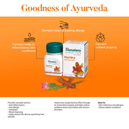 4 X Himalaya Haridra Capsules - Turmeric - PUSHMYCART