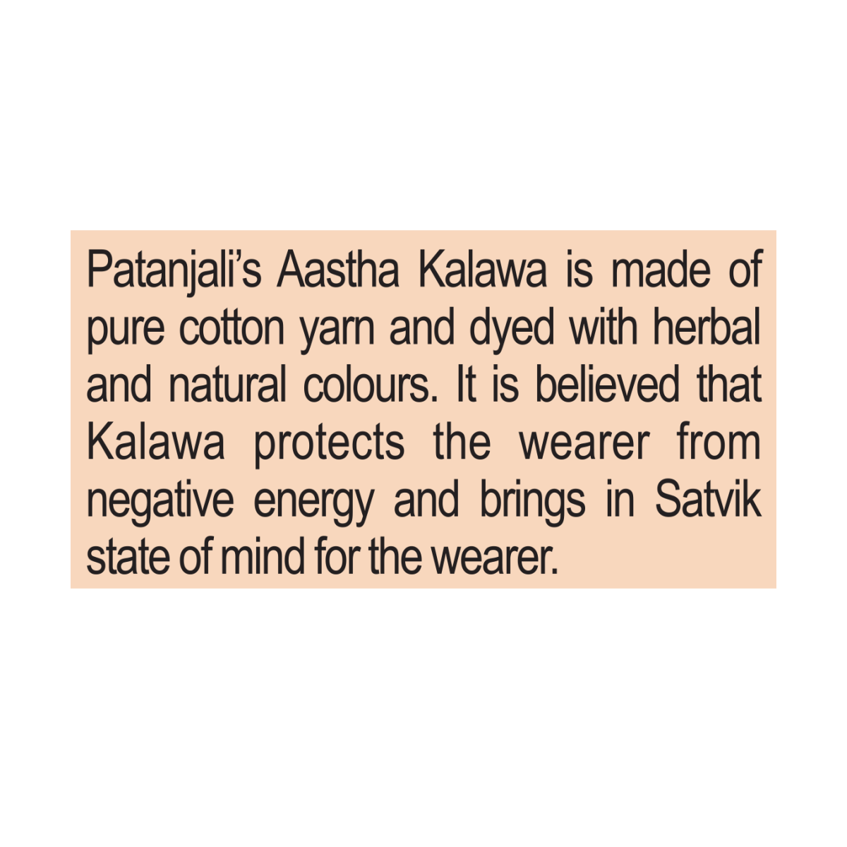 Patanjali Aastha Kalawa