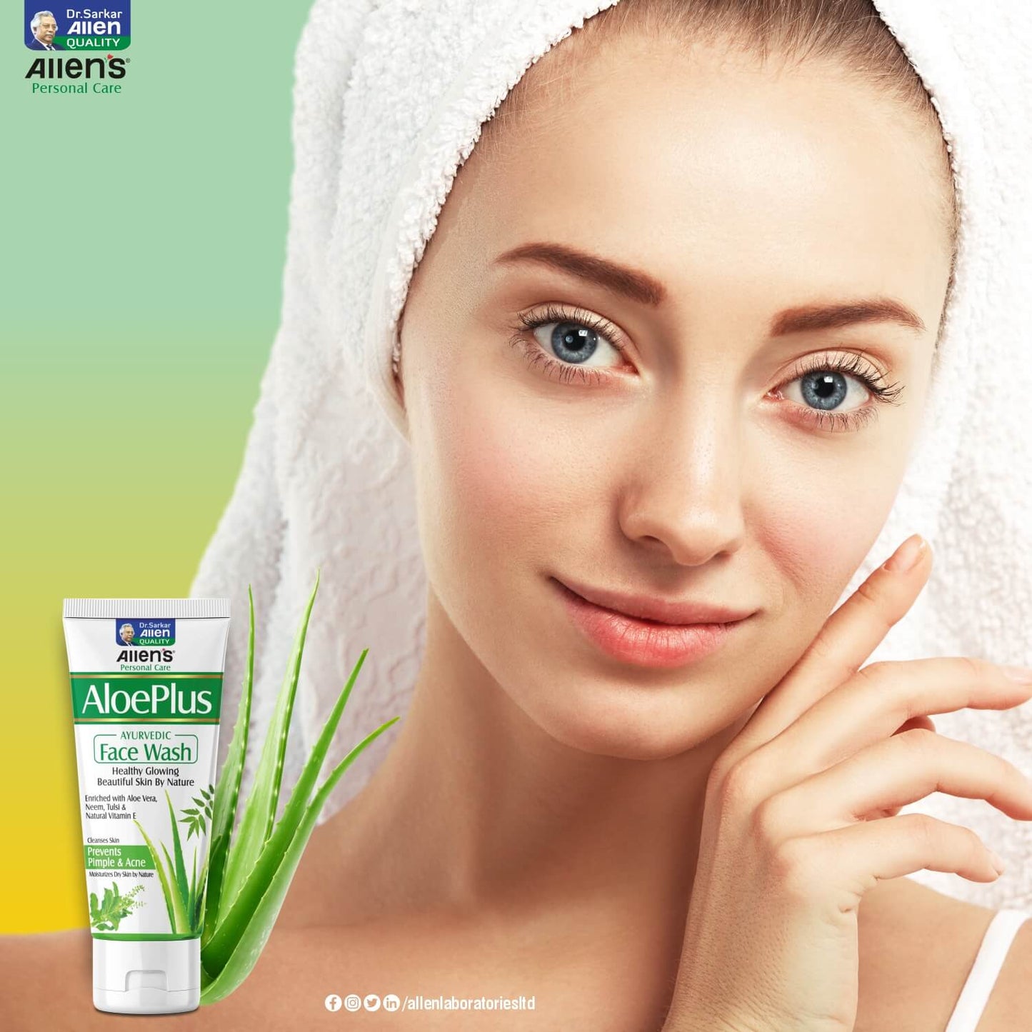 Allen AloePlus Ayurvedic Face Wash