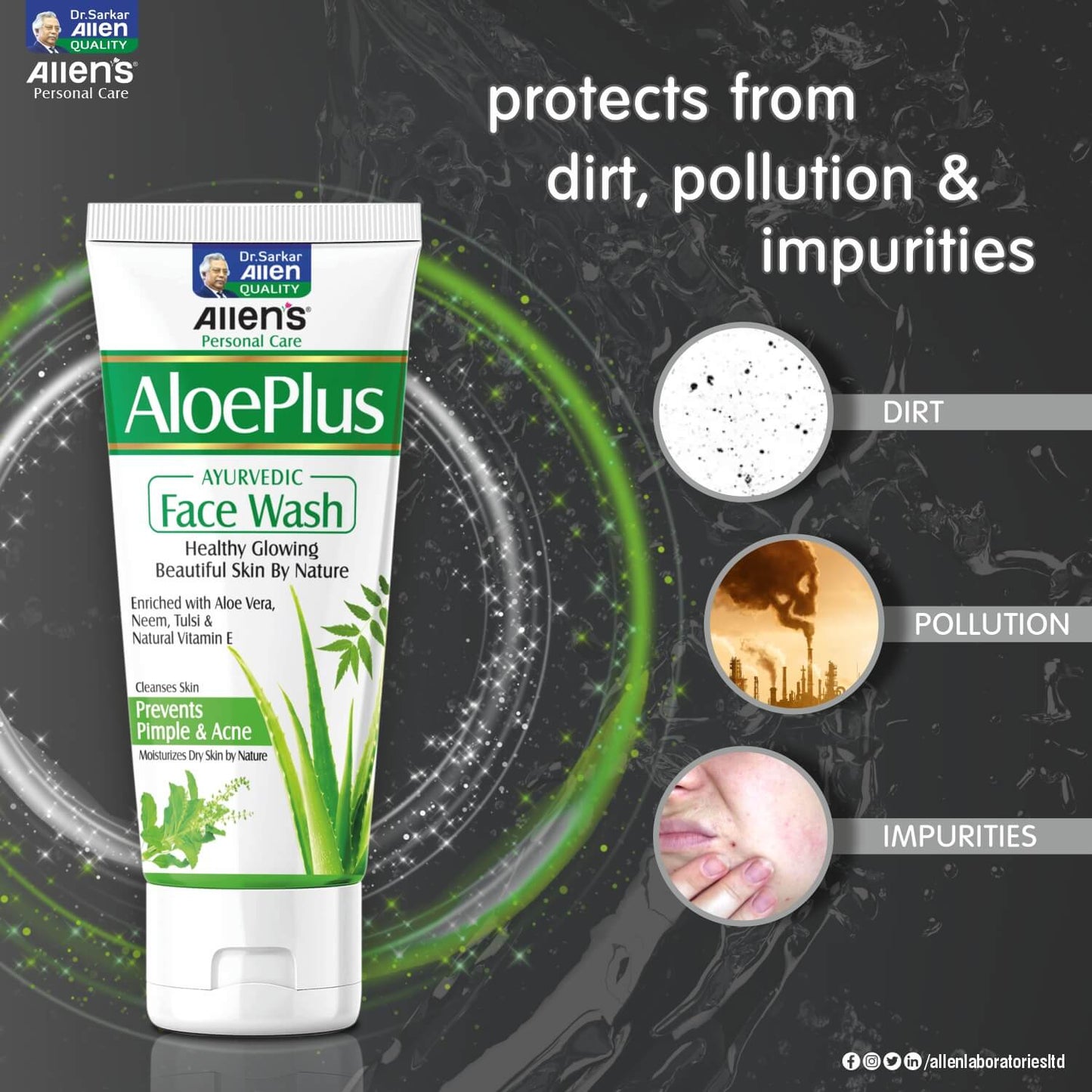 Allen AloePlus Ayurvedic Face Wash