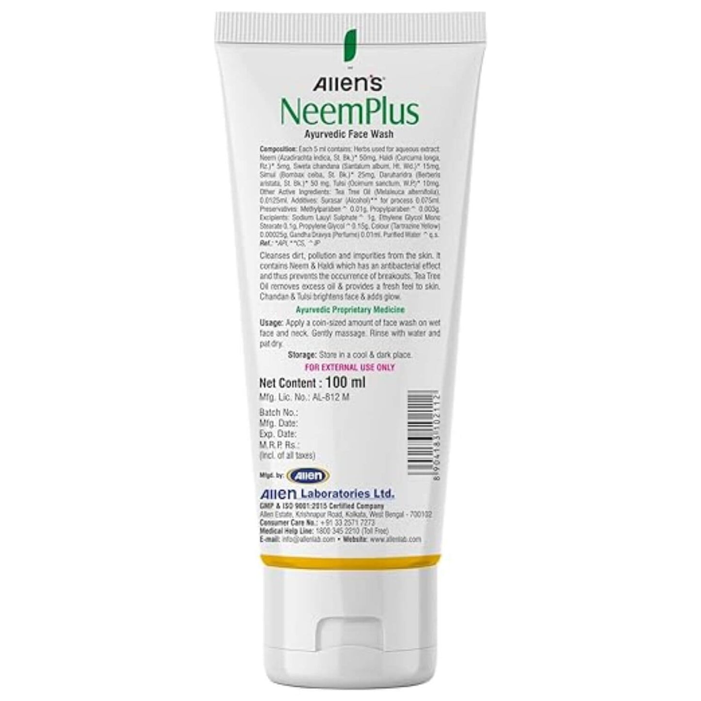 Allen NeemPlus Ayurvedic Face Wash