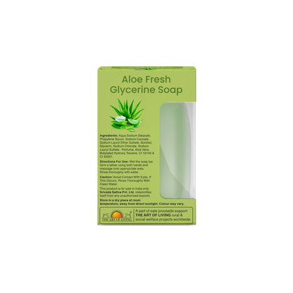 Sri Sri tattva Aloe Fresh Glycerine Soap | For Soothing Skin - PUSHMYCART