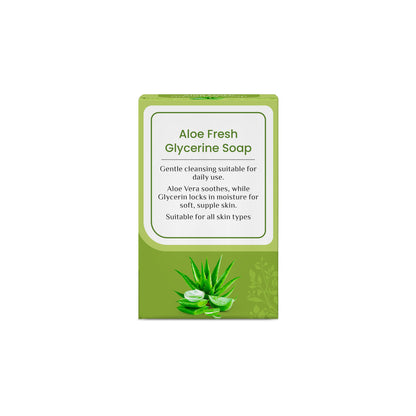 Sri Sri tattva Aloe Fresh Glycerine Soap | For Soothing Skin - PUSHMYCART
