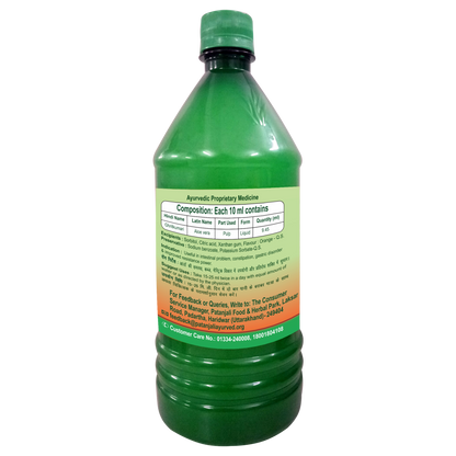 Patanajali Aloe Vera Juice With Orange Flavor