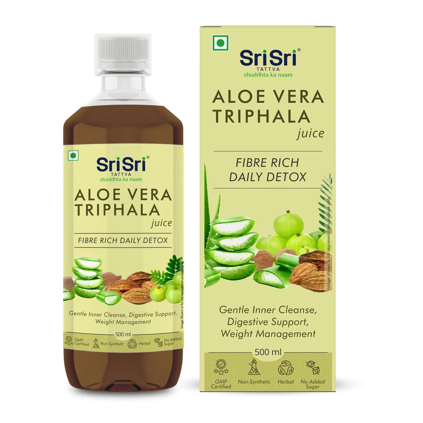 Sri Sri Tattva Aloe Vera Triphala Juice 500ml - PUSHMYCART