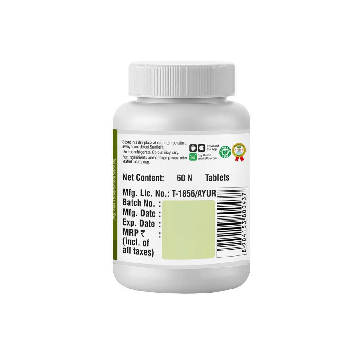 Sri Sri Tattva Amruth 500mg 60Tabs