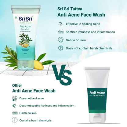 Sri Sri Tattva Anti Acne Face Wash - For Radiant & Spotless Skin