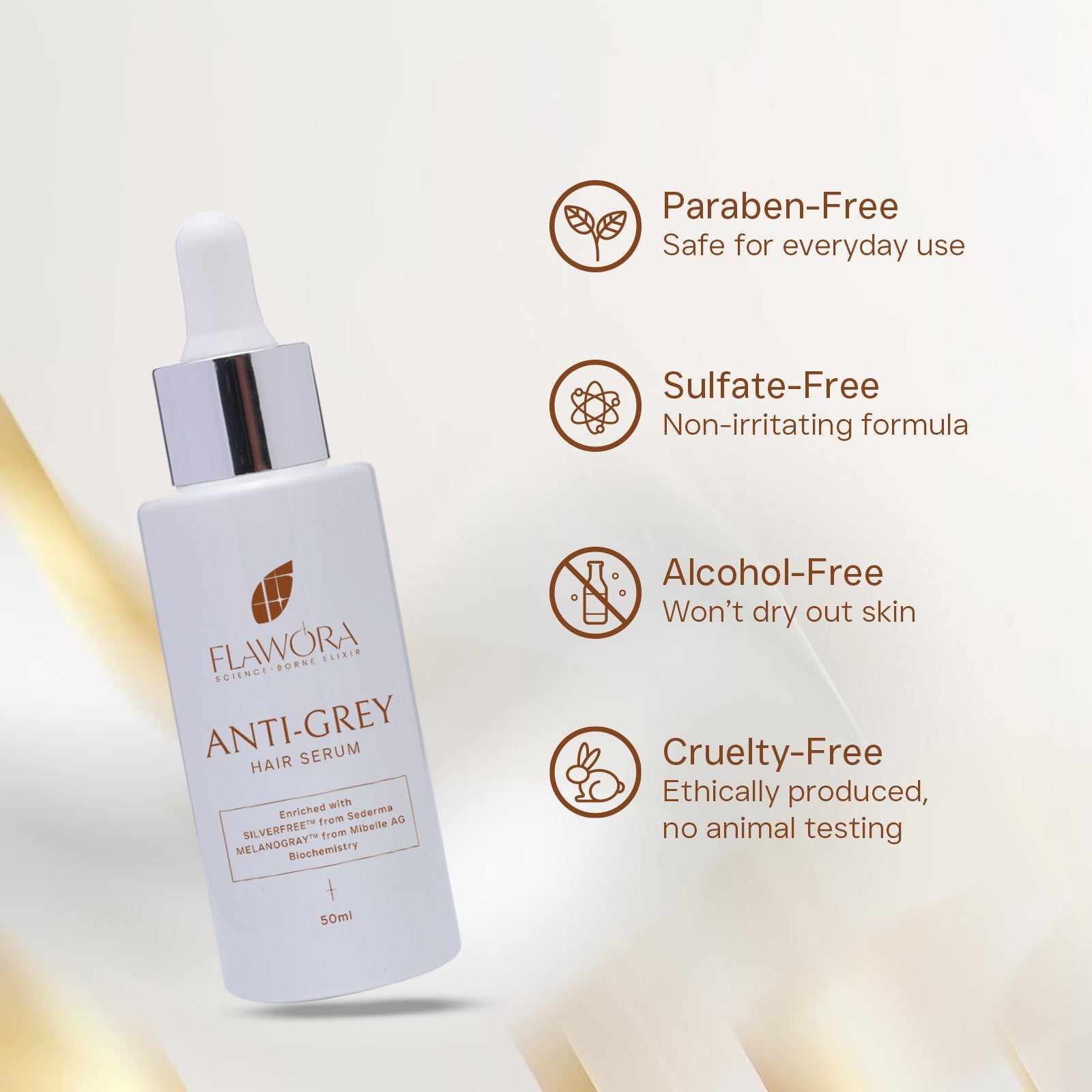 Flawora Anti Grey Hair Serum