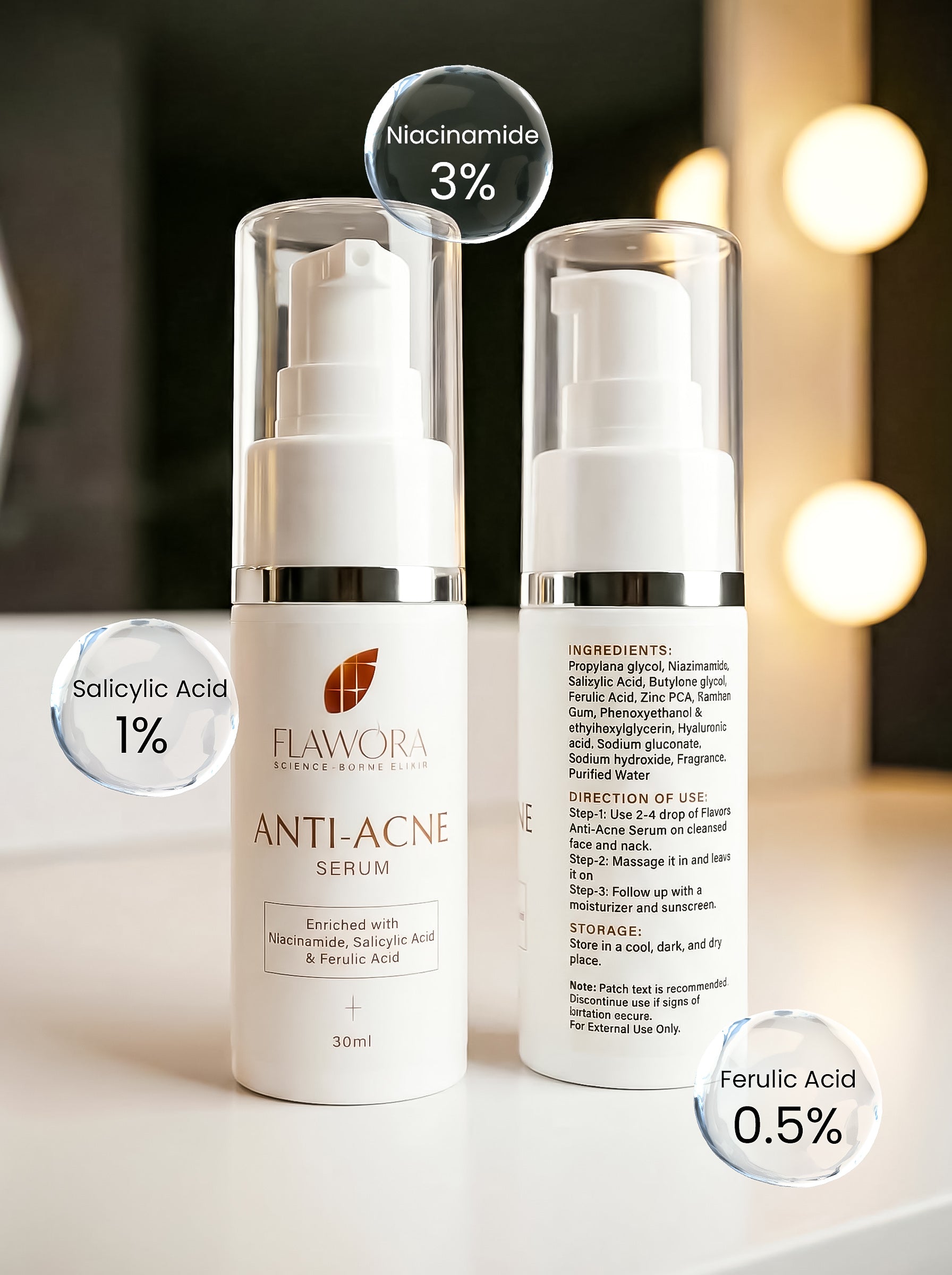 Flawora Anti Acne Serum