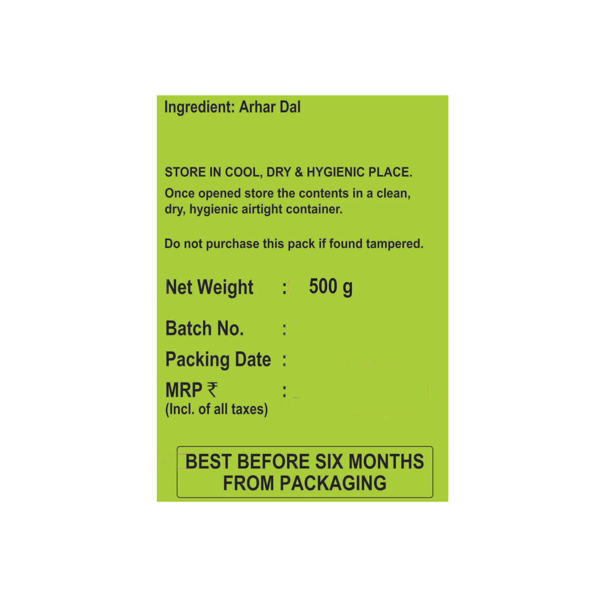 Patanjali Unpolished Arhar Dal (Tuvar Dal)